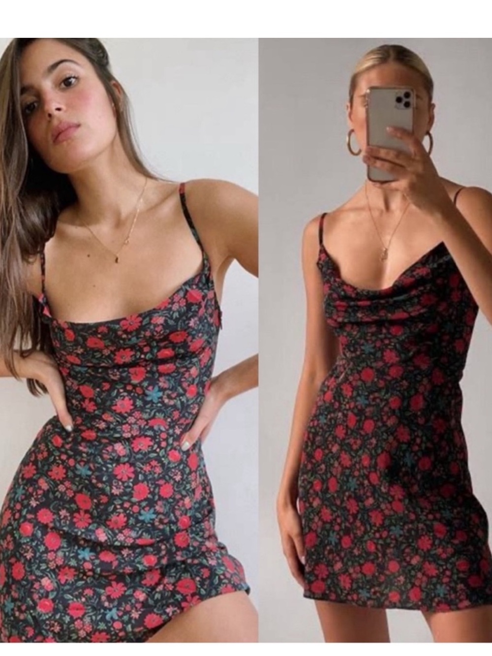 Réalisation Par The Montague Silk Mini Dress in Black Batik Floral Print